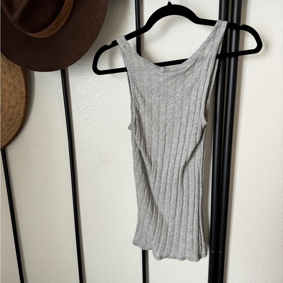 Micheal stars super soft ribbed knit stretch classic tank top sleeveless shirt - Picture 2 of 5